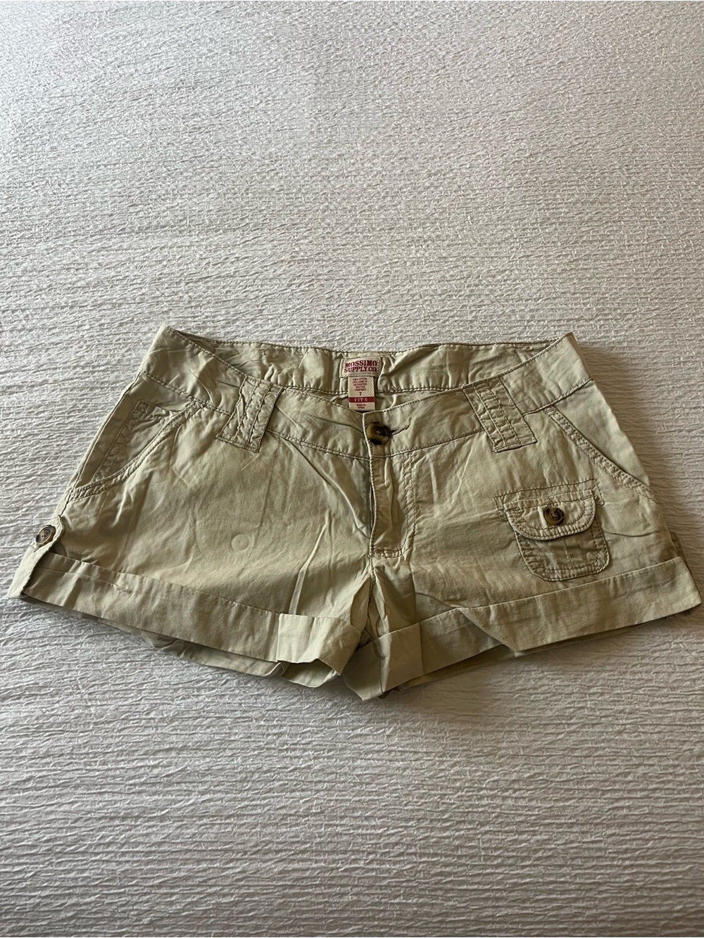 Mossimo Supply Co. Light Khaki Women's Cargo Shorts